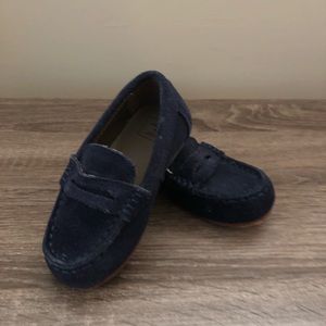JANIE AND JACK NAVY Suede Loafers